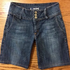 Hudson Jeans Dark Blue Denim Jean Shorts